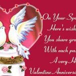 Valentines card with birds