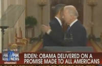 Joe Biden whispers