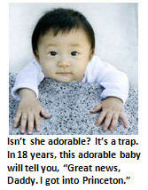 college costs -cute baby