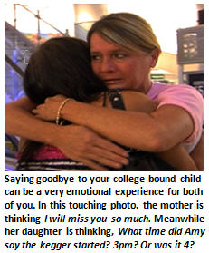 college bound - saying goodbye
