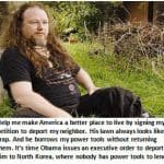 President Obama, deport my next-door neighbor. His lawn looks like crap.